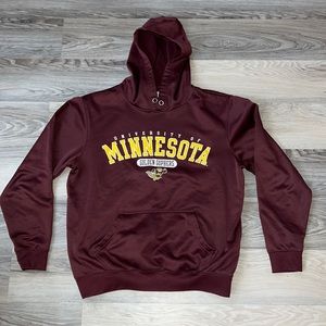 New University of Minnesota Golden Gophers Medium hoodie Maroon ish color!